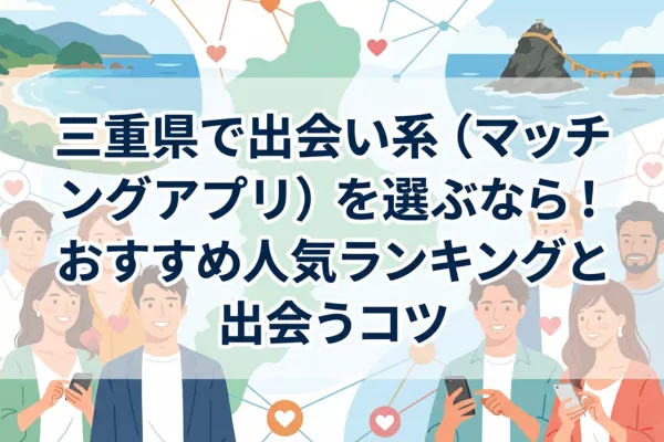 三重県で出会い系(マッチングアプリ)を選ぶなら!おすすめ人気ランキングと出会うコツ